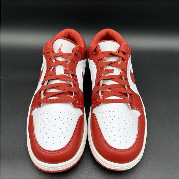 Nike Air Jordan 1 Low Shoes Dune Red White Lobster FJ3459-160 Men's Size 13 - Picture 2 of 5